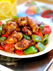 青椒鸡翅根