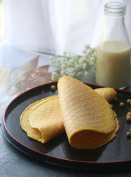 豆浆及豆渣鸡蛋薄饼