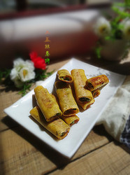 豌豆豆皮肉卷