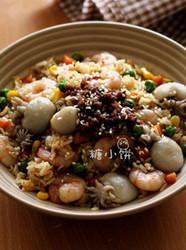 沙茶酱海鲜炒饭