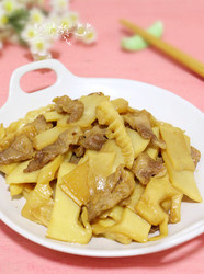 甜笋炒肉片