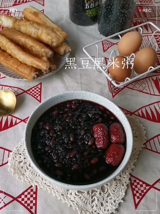 黑豆黑米粥
