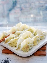 金针菇韭菜馅水饺