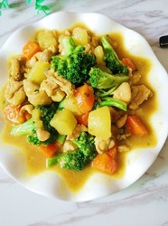 荤素搭配，一锅搞定~咖喱鸡腿