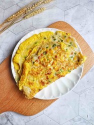 玉米香肠鸡蛋饼