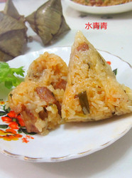 葱香猪肉糯米粽