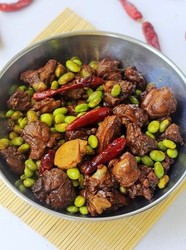 毛豆烧鸭