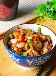 三蔬小炒肉丁