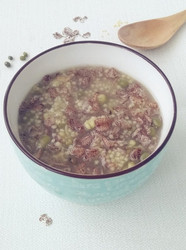 血燕麦绿豆粥