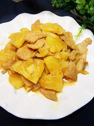 菠萝炒肉