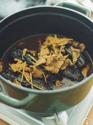 茄子炖肉三步走