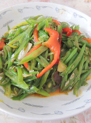 炒四季豆丝