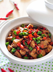 小米椒爆炒小公鸡