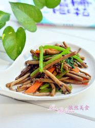 小炒茶树菇