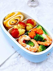 虾仁清炒西兰花便当