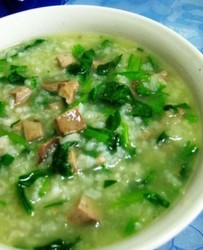 菠菠菜猪肝粥