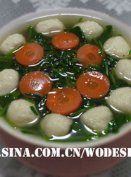 菠菜鱼丸汤