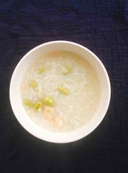 毛豆鸡肉粥