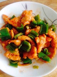 柿子椒咕咾鸡肉