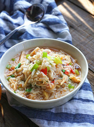 肉丝泡饭