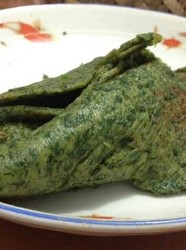 艾叶鸡蛋饼