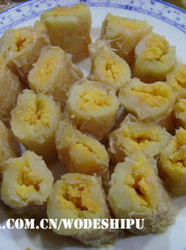 蒸咸蛋土豆卷
