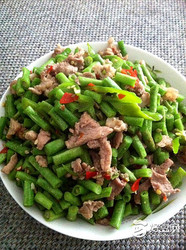剁椒肉末炒豆角