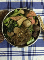 旱藕粉丝炒肉丸