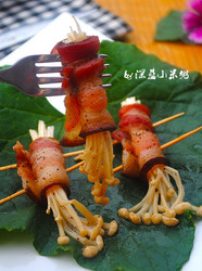 黑椒腊肉金针卷