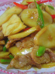 肉炒杏鲍菇