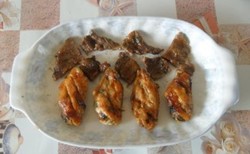 鸡翅牛肉拼盘