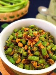 豆豉肉末豇豆