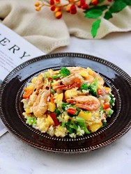 苹果北极虾时蔬炒饭