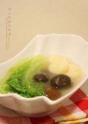 原木香菇生菜汤