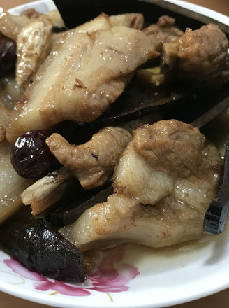 灵芝片炖肉