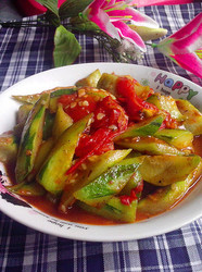 番茄炒丝瓜