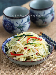 黄瓜炒土豆丝