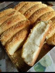 酥粒奶油排包