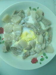 咸肉蒸蛋