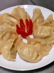 三文鱼蒸饺