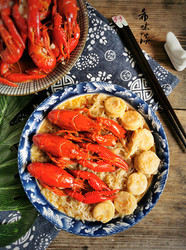 蒜蓉龙虾面