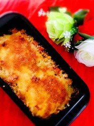 虾仁午餐肉焗饭