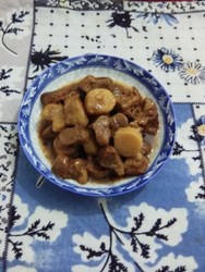 梅花肉炖山药