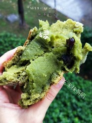 抹茶软欧包(玄米抹茶陷）