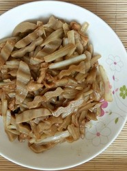 白菜鸡肉炒莜面