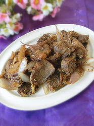 葱炒牛肉片