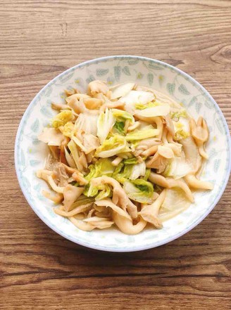 白菜炒凤尾菇