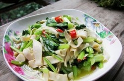 千张炒青菜