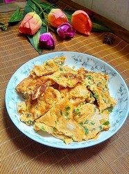 香葱煎鸭蛋