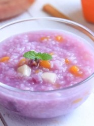 紫薯水果粥  宝宝辅食食谱